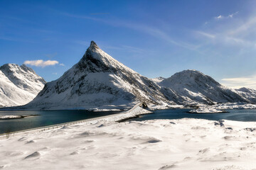 Lofoten, Norway in February 2017 around Ramberg
