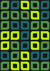 Abstract Geometric Pattern generative computational art illustration