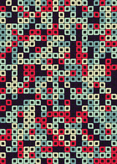 Abstract Geometric Pattern generative computational art illustration