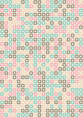 Fototapeta premium Abstract Geometric Pattern generative computational art illustration