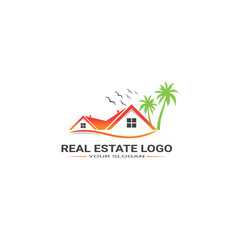 Real estate, property, building logo design vector