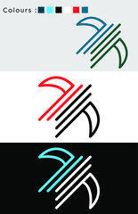 Unique company logo design concept