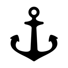 Anchor vector icon logo helm boat symbol pirate Nautical maritime cartoon illustration doodle simple graphic design