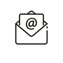 Email icon. Letter envelope representing electronic communication.