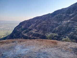 mountains in the snow