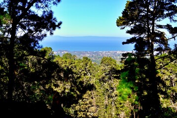 Fototapeta na wymiar Monterey Bay View From Jacks Peak