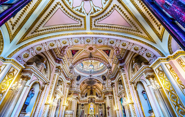 Colorful Our Lady of Remedies Church Cholula Mexico