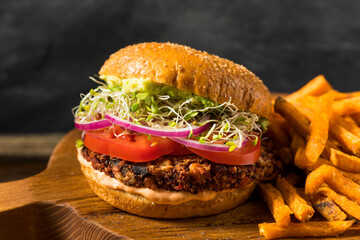 Healthy Organic Vegan Quinoa Burger