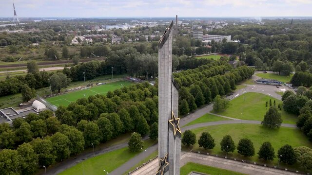 Soviet monument in Riga, Latvia.
