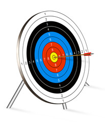 target for shooting on a white background