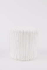 Fototapeta na wymiar cotton swabs for the ears in a new package