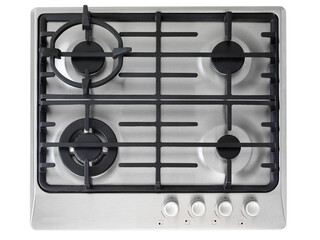 Electrical or gas cooker top view