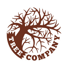 Tree logo. Vector and illustration.