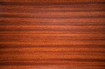 The texture of the mahogany veneer in the style of the 80s, background - obrazy, fototapety, plakaty