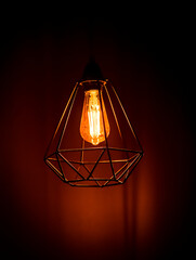 Background of old style lamps