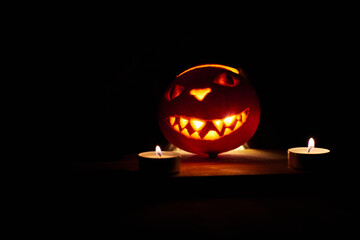 a Halloween pumpkin