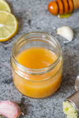 Healthy garlic syrup