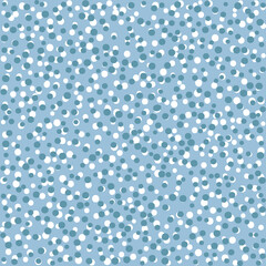 Apstract Blue Seamless Pattern with Dots