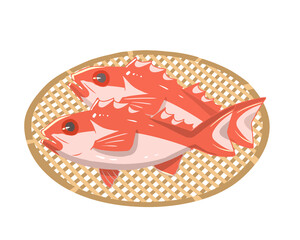 ノドグロ　ざる　線無し