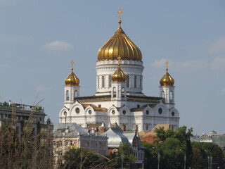 Fototapeta na wymiar Russia. Moscow. The Cathedral of Christ the Savior.