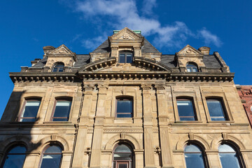 Canada, New Brunswick, Saint John. Historic buildings along Prince William Street.