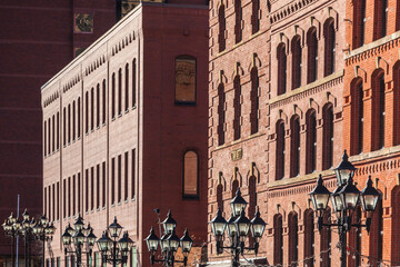 Canada, New Brunswick, Saint John. Market Square buildings.