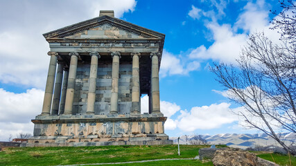 The ancient pagan temple of Garni. Armenia