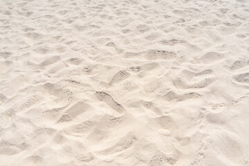 Sand nature texture in summer beach as background.