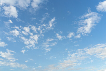 Naklejka na ściany i meble Blue sky and clouds with copy space.