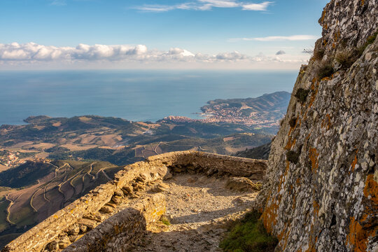 Banyuls-sur-mer seen from the Madeloc tower