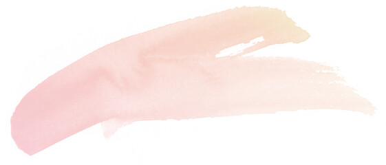 isolated spot of pink color painted with watercolor