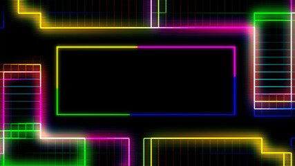 Abstract mosaic background, square geometric design for decorating celebrates a modern and fashion background, digital minimal concept. the colorful pattern for technology wallpaper. .