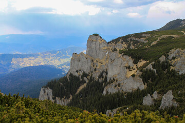 Fototapeta na wymiar landscape with rocks on the Carpathian mountains