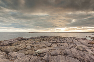 Canada, Nova Scotia, Louisbourg. View of the Atlantic Ocean.