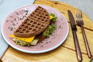 grilled steak with vegetables