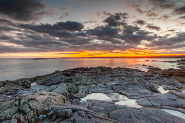 Canada, Nova Scotia, Louisbourg. View of the Atlantic Ocean. - obrazy, fototapety, plakaty