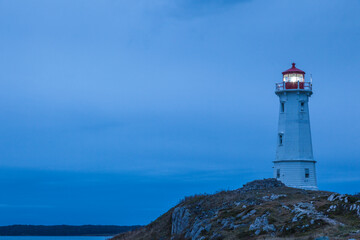 Fototapeta na wymiar Canada, Nova Scotia, Louisbourg Lighthouse.