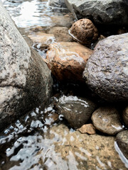 stones in water