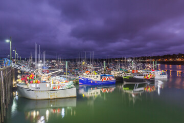 Canada, Nova Scotia, Digby. World's largest scallop boat fleet.