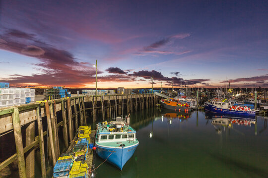 Canada, Nova Scotia, Digby. World's largest scallop boat fleet.