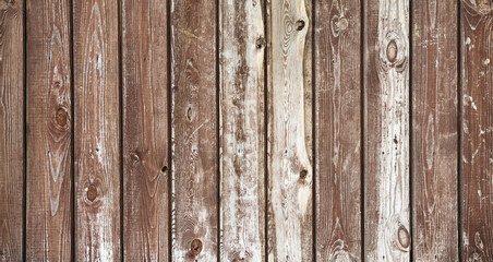Fototapeta premium Brown wooden background. Old wood planks texture.