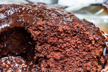 homemade chocolate cake