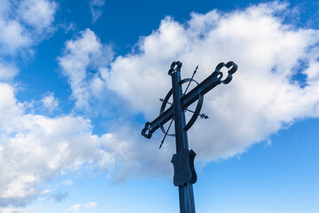 Canada, Nova Scotia, Annapolis Valley. Grand-Pre National Historic Site, site of the deportation of Canada's early French-Acadians by the English. Deportation Cross.