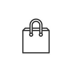 Shopping bag icon suitable for info graphics, websites and print media. Vector.