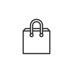Shopping bag icon suitable for info graphics, websites and print media. Vector.