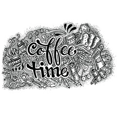 Coffee Time, doodle and sketch