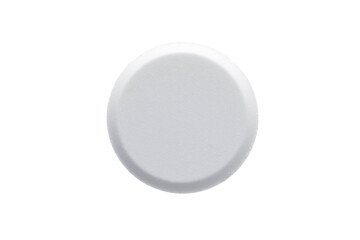 Close-up white Pill On White Background