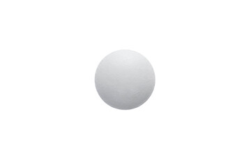 Close-up white Pill On White Background