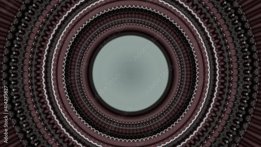 Poster abstract futuristic tunnel inside a virtual space ship. animation. high tech tunnel and a spaceship 