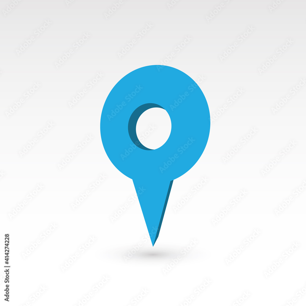 Aufkleber map pointer - 3d vector object